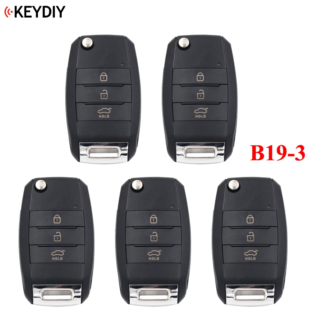 5 шт. 3 кнопки Универсальный KEYDIY B19 K Стиль дистанционного Управление Key b серия для
