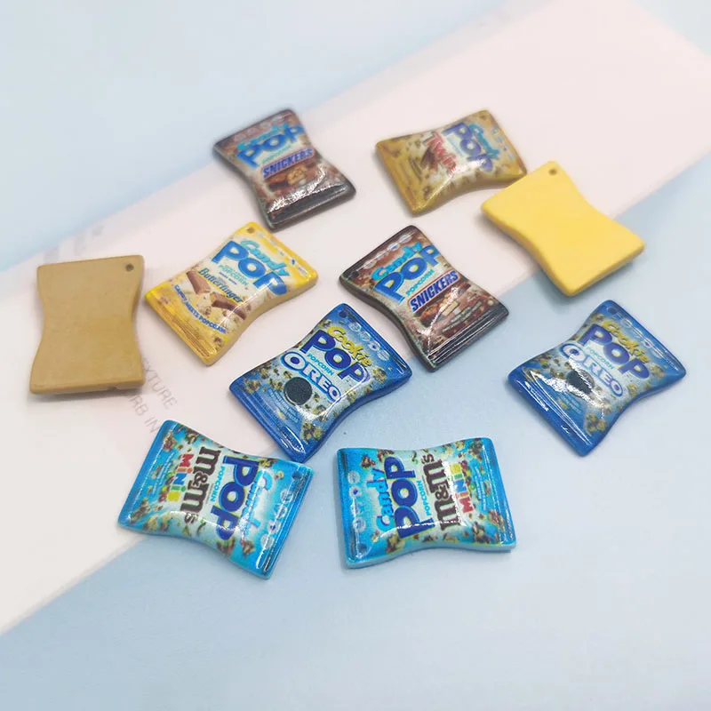 10 шт. кавайные каучуковые Подвески в виде шоколадных конфет, подвеска с плоским основанием, аксессуары для изготовления ювелирных изделий, милые самодельные серьги-подвески C369