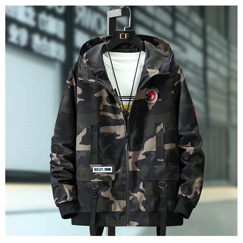 

Plus Size 10XL 9XL 8XL 7XL Bomber Military Jacket Men Camouflage Casual Jacket Men Autumn Fashion Male Windbreaker Hooded Coat