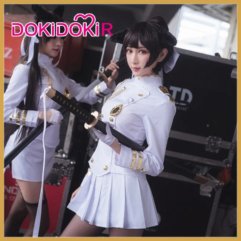 

Женский костюм для косплея DokiDoki-R, белый костюм для косплея на Хэллоуин