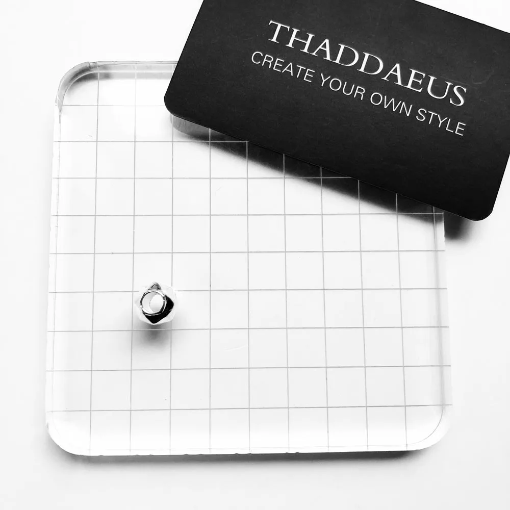 Треугольник бусины серебряные подходит браслеты на запястье в виде ожерелье из