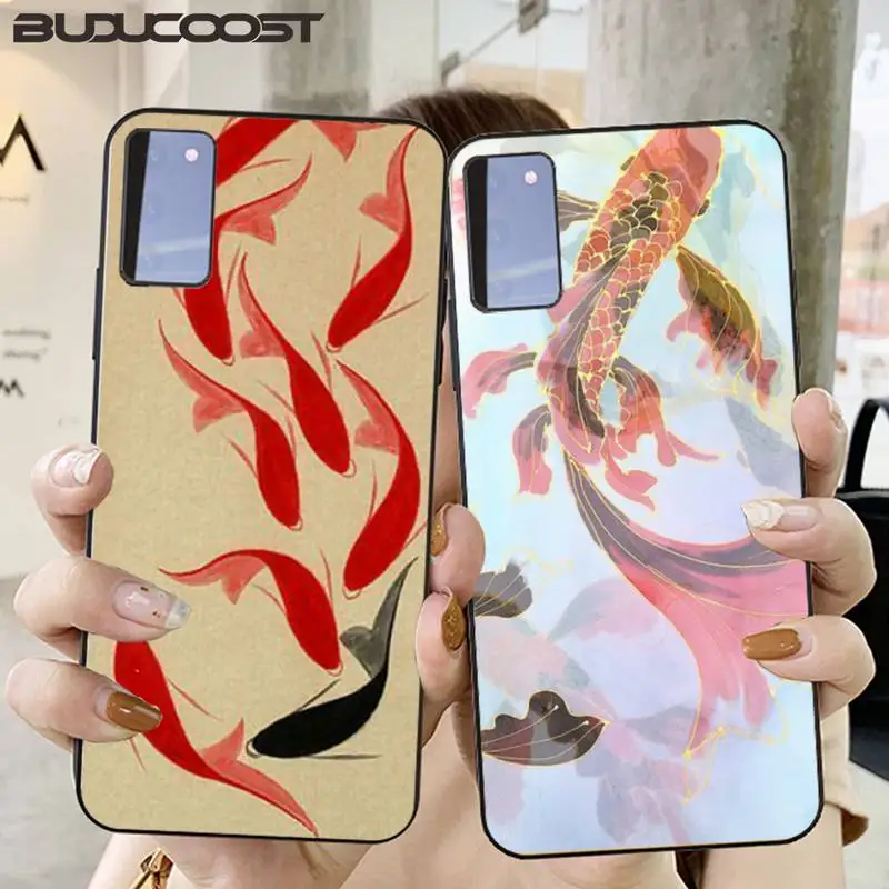 

fish Black Cell Phone Case For Samsung Galaxy S6 7 8 9 10 20 S6 7 edge plus S9 10 plus Elite S20 UITRA