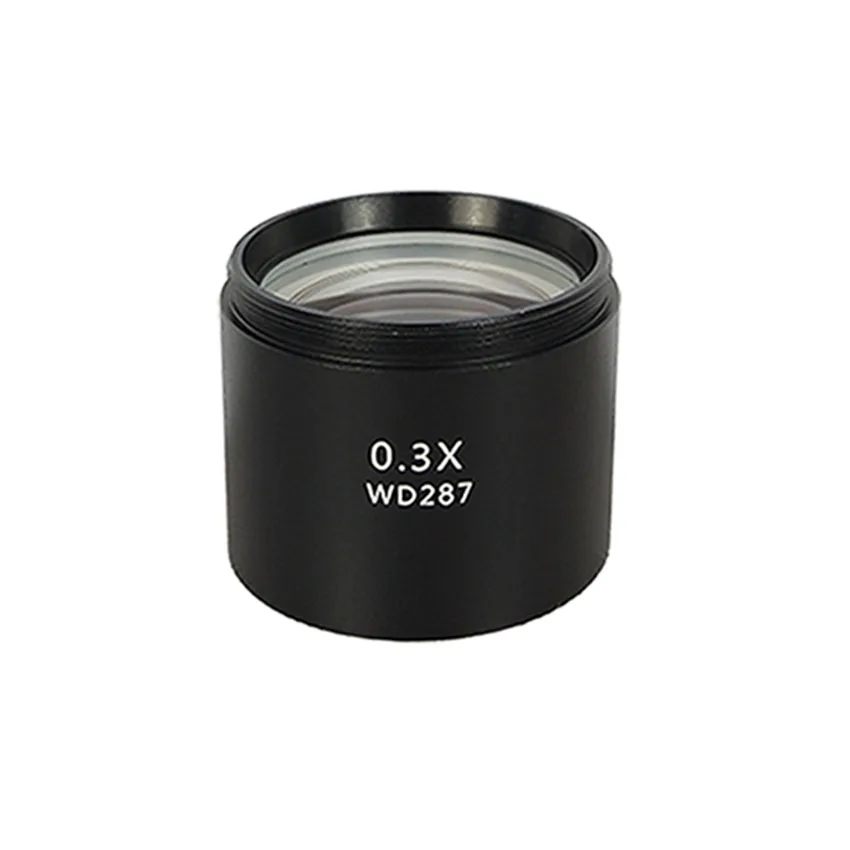 WD120 WD160 WD30 0.3X 0.5X 0.7X 0.75X 1X 1.5X 2X тринокуляр стерео Микроскоп Вспомогательный объектив с линзой Барлоу, 48 мм нить - Цвет: 0.3X