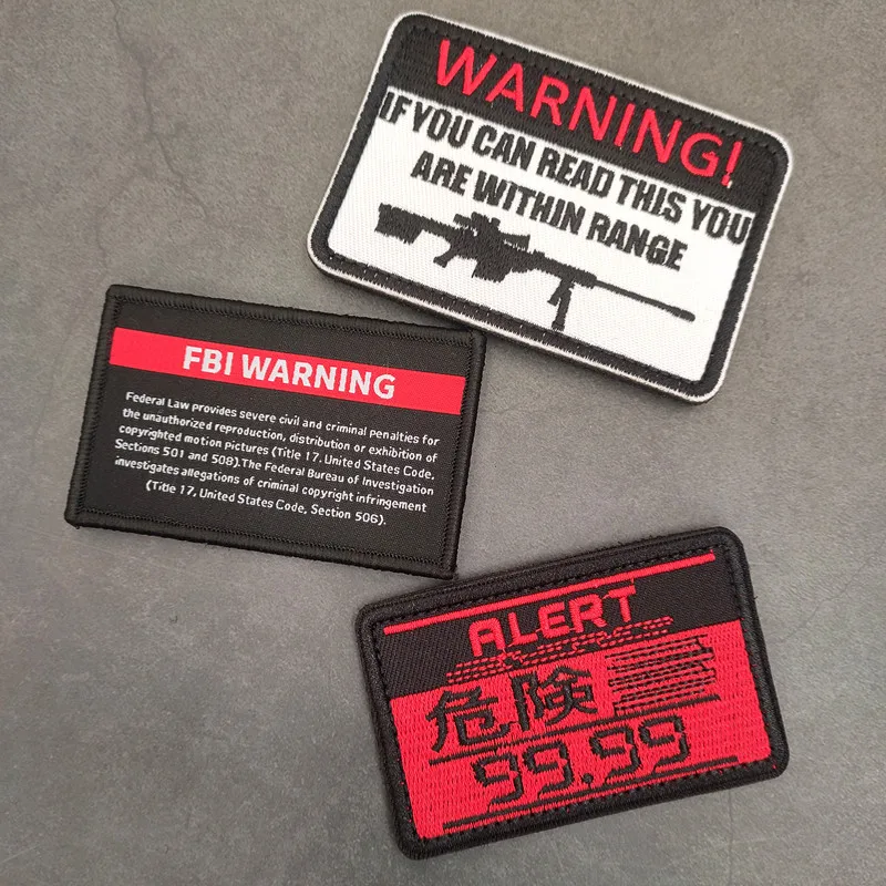 Опасная 99 ФБР креативная вышивка нашивка Индивидуальный Забавный старый значок