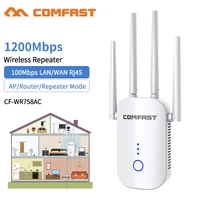 wifi extender 1200mbps wireless wi fi repeater dual band 2 45ghz w ifi router long range booster 4 antenna wi fi amplifier