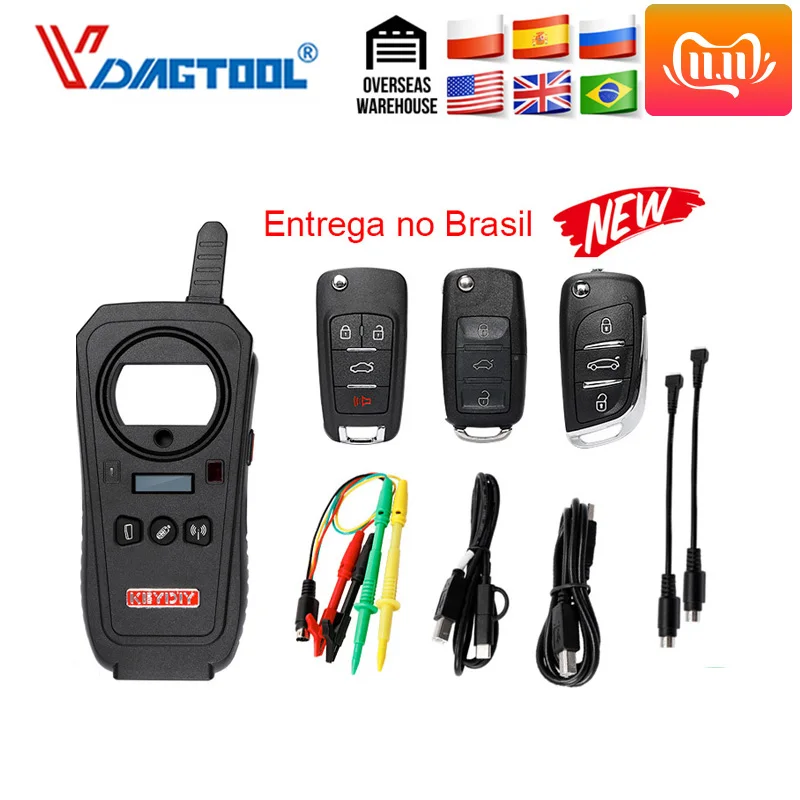 Vdiagtool KEYDIY KD-X2 удаленное устройство разблокировки и устройство клонирования генератора-транспондера с функцией копирования 96 бит 48 транспондеров