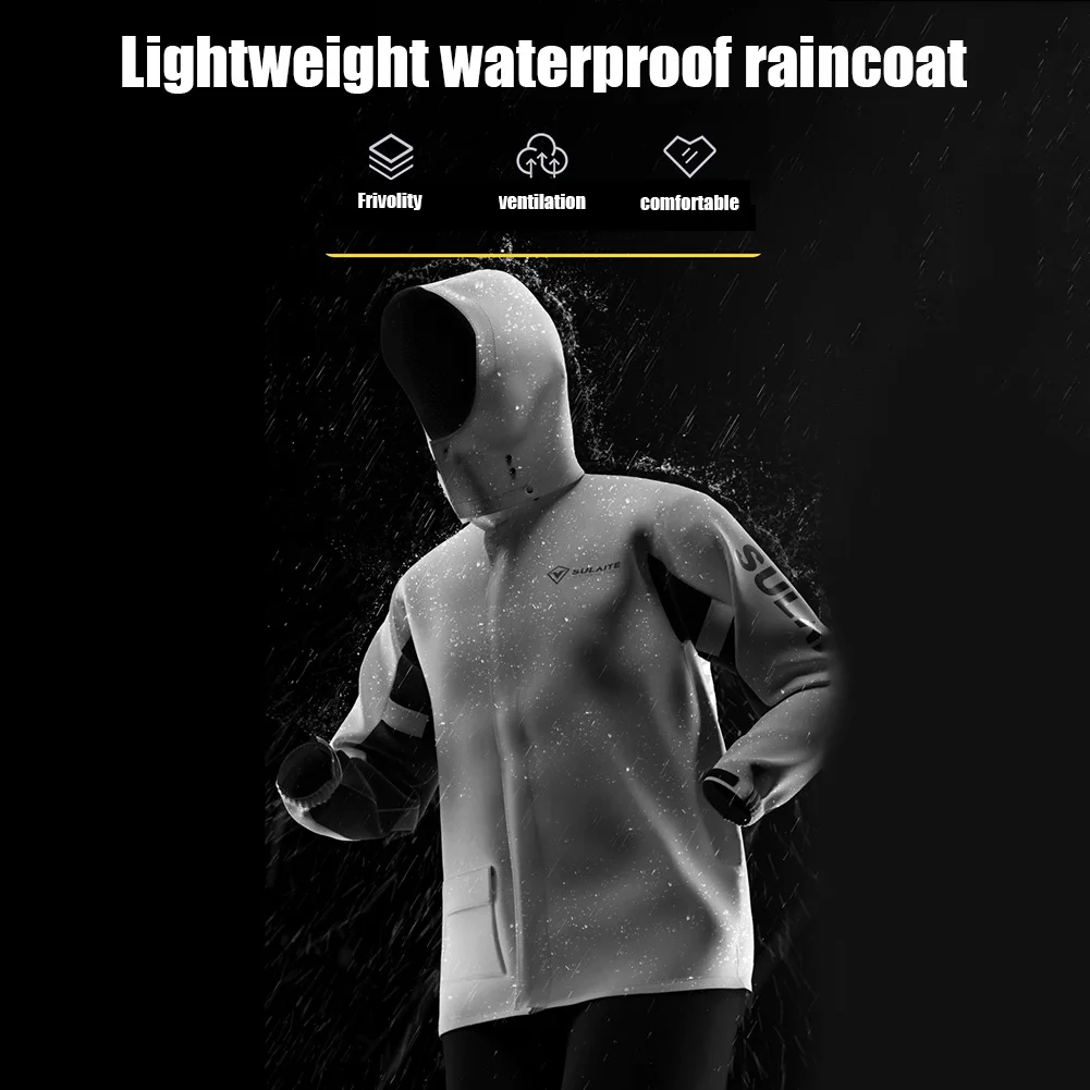 Модный водонепроницаемый дождевик и брюки от дождя светоотражающий