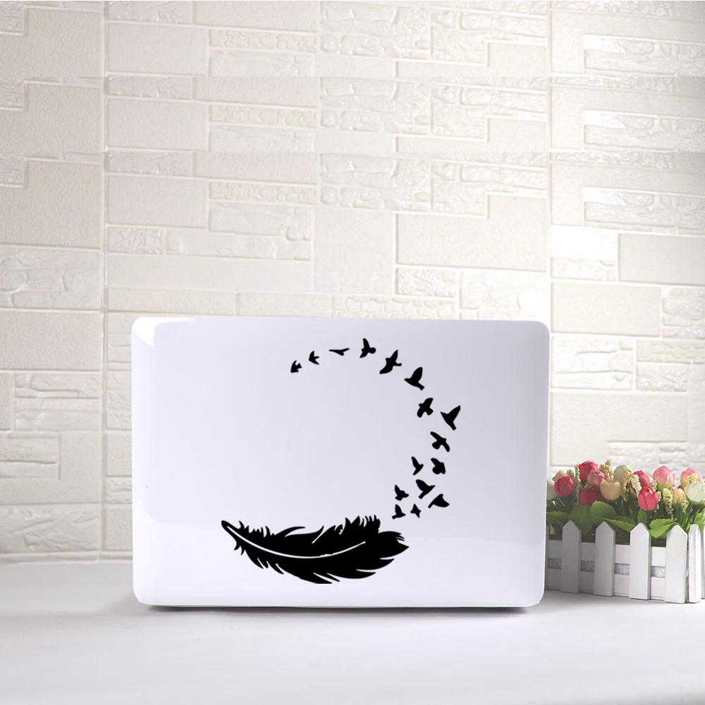 

Beautiful Feather laptop sticker Waterproof Stickers For laptop skin vinly decal For Lenovo/Xiaomi/Hp/Asus Notebook Stickers