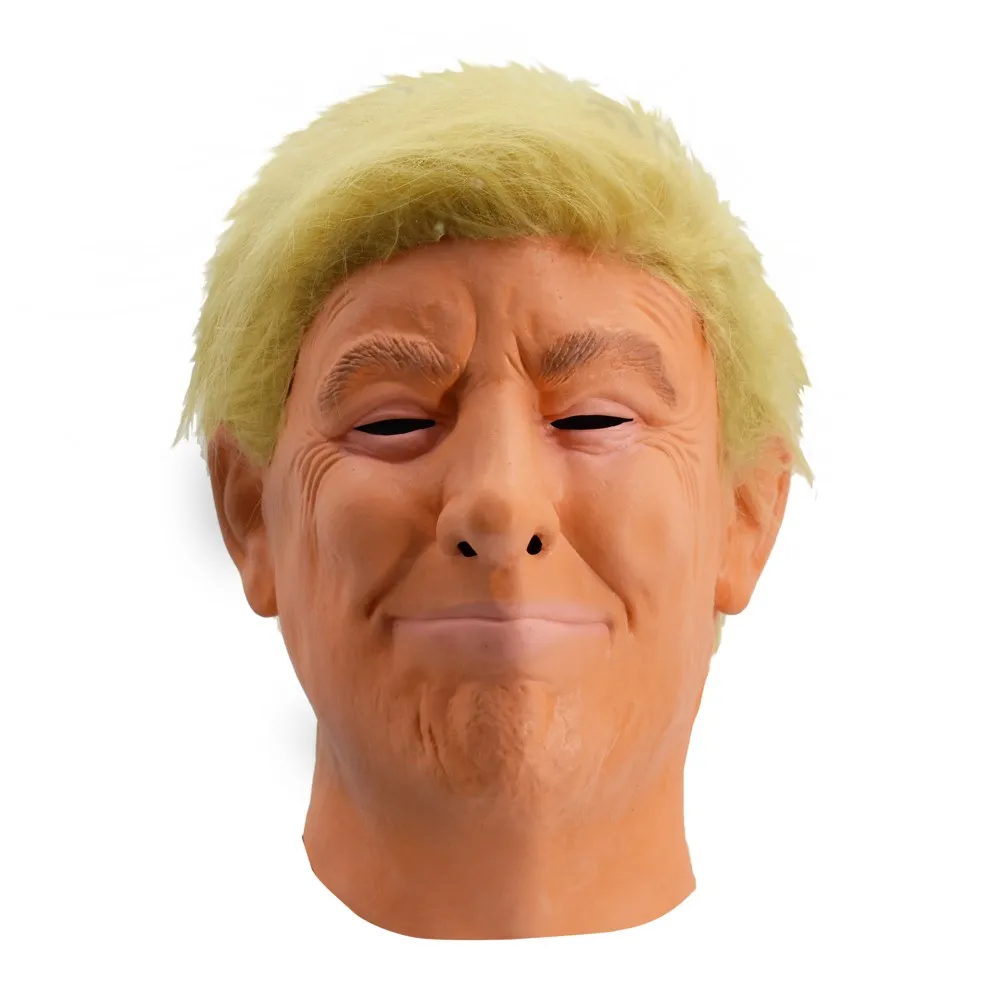 Маска Дональда Трампа маскарадный костюм для вечеринки косплей латексный