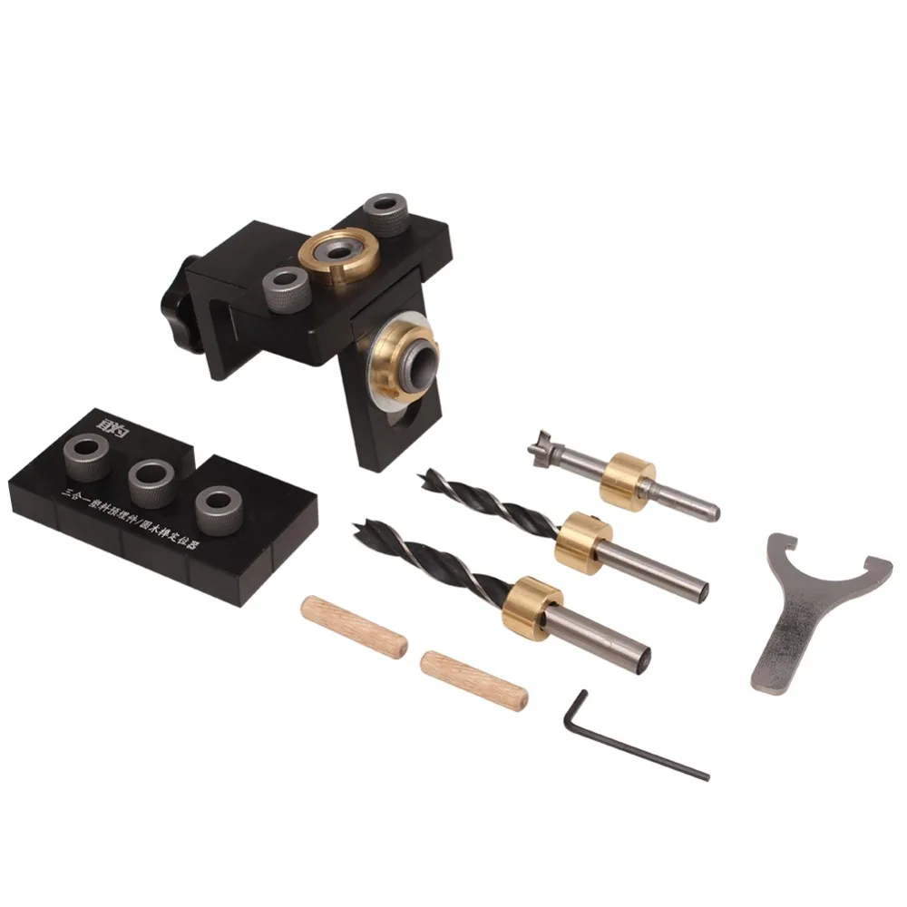 Набор для сверления отверстий с деревянным дюбелем набор вертикальным сверлом