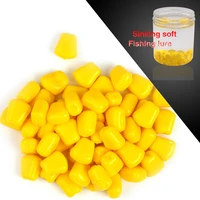quality 100pcslot fishing corn sink into the water flavoured soft lure grass carp bait silicone soft plastic bait artificial