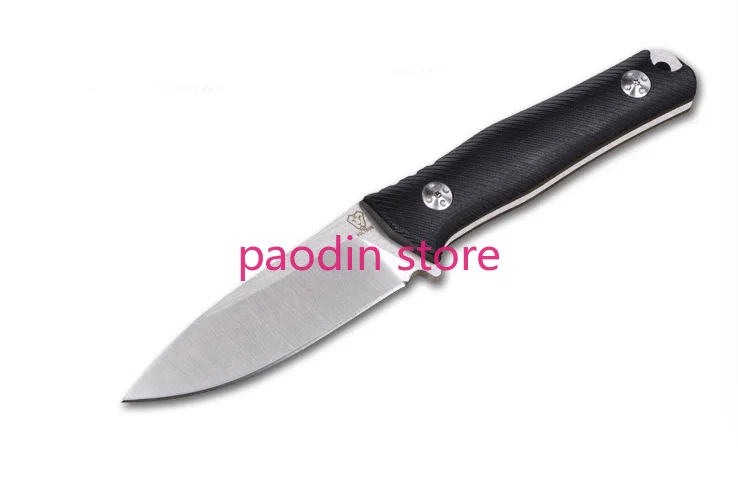 Нож VOLTRON Black Soul D2 с фиксированным клинком и рукояткой G10 прямой клинок для кемпинга