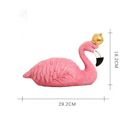 Flamingo Ornaments Home Decorations Resin Crafts Ins Girls Heart Bedroom Nordic Living Room Creative Furnishings Wedding Party | Дом и сад