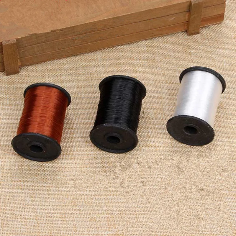 Леска нейлоновая плетеная для ремонта обуви 0 2 мм 50 м/рулон|Нитки пряжи| |