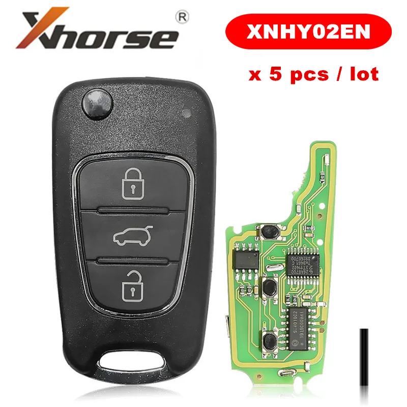 Беспроводной пульт дистанционного управления XHORSE XNHY02EN для HYUNDAI 3 кнопки VVDI