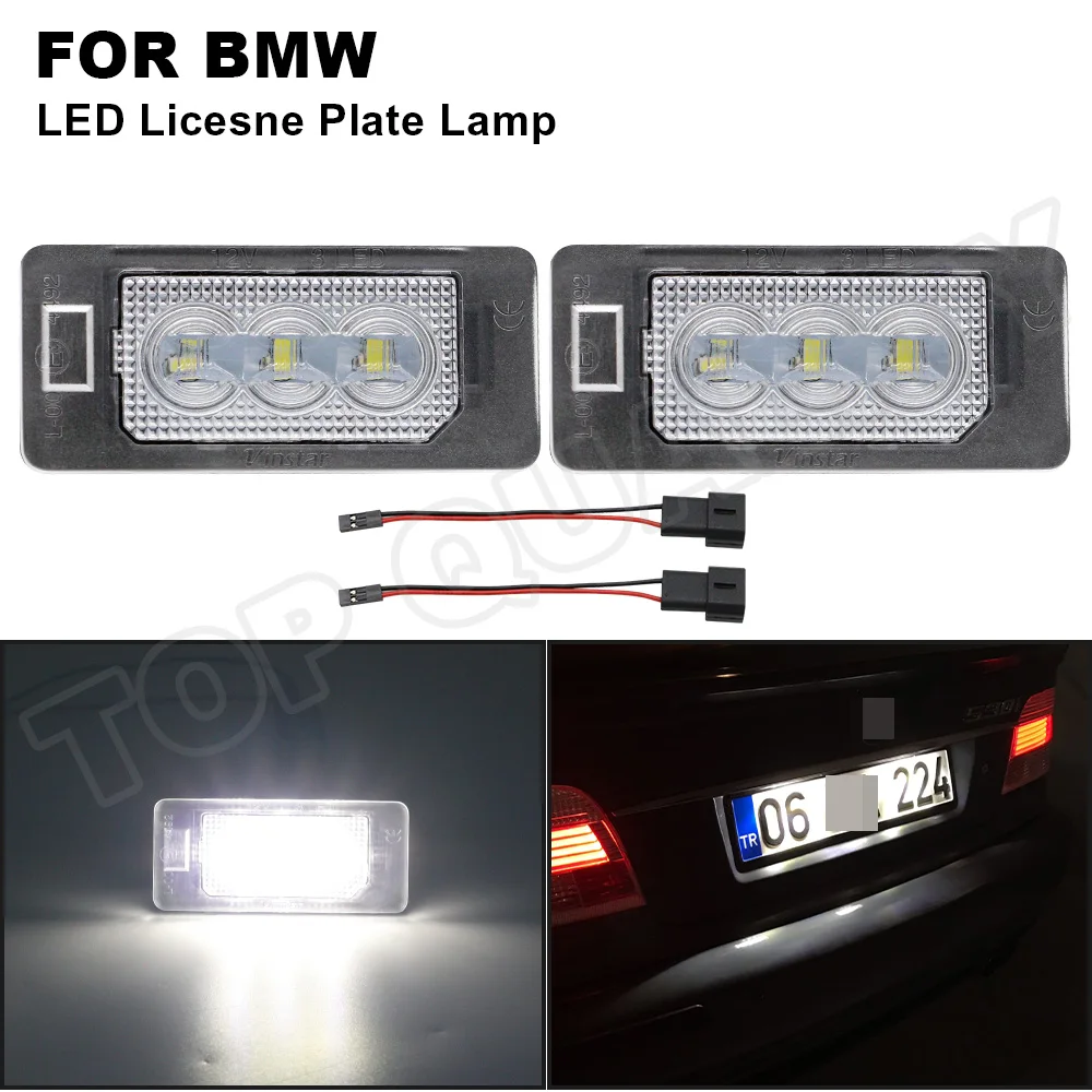 

SMD White Error Free LED License Plate Light For BMW E82 E88 F22 F23 F45 E46 E90 E91 E92 E93 F30 F31 F34 F32 F36 F33 E39 E60 E61