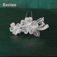 bastiee 999 sterling silver hair stick pins hanfu hair comb hanfu hair accessories for women hmong handmade luxury jewelry gifts