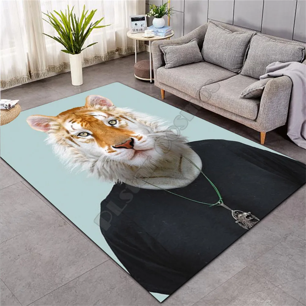 Смешной нескользящий 3D коврик с рисунком Мистер Енот | Дом и сад