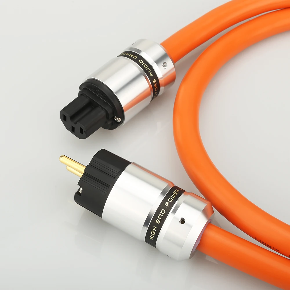 Разъем питания Audiocrast P113 5N OFC из чистой меди европейский стандарт сетевой шнур