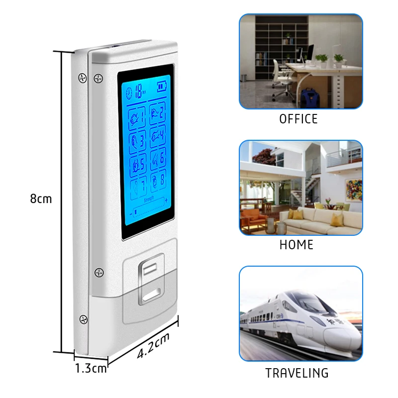 Электрический стимулятор с двойным выходом 8 моделей цифровой массажер для всего