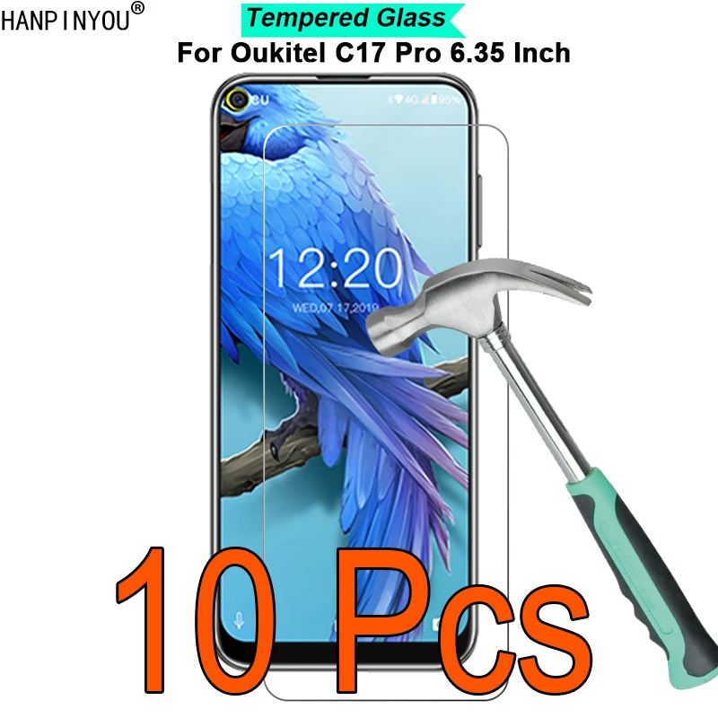 10 шт./лот для Oukitel C17 Pro C17Pro 6,35 дюйма твердость 9H 2.5D ультратонкая закаленная стеклянная пленка защита для экрана
