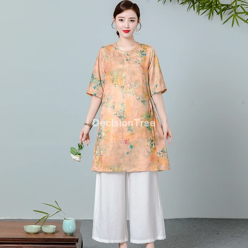 

2021 chinese traditional women gym clothing sports wear yoga set fitnesss suit work out suit loose wing chun wu shu costumes