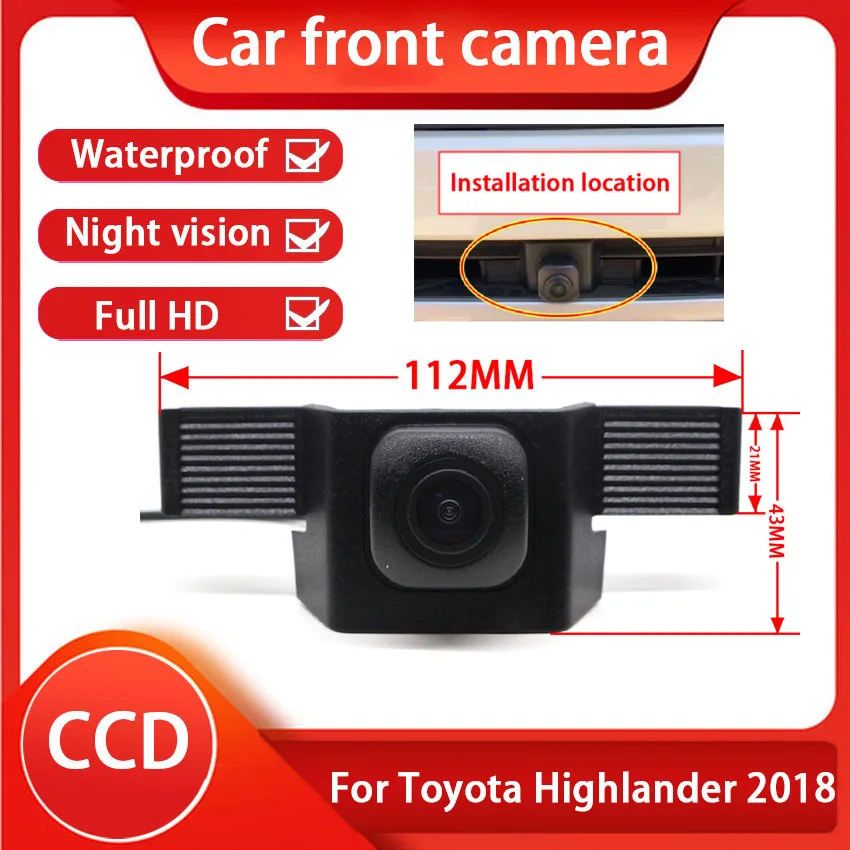 CCD Full HD Автомобильный логотип переднего вида для Toyota Highlander 2018 ( Elite Edition Deluxe