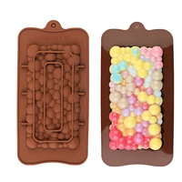 new break apart chocolate mold silicone chocolate bar molds for jello shot hard candy peanut butter chip fragment