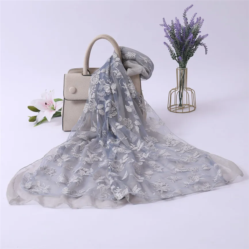 Мягкий Шифоновый Шарф женский шарф с градиентным принтом модный качественный