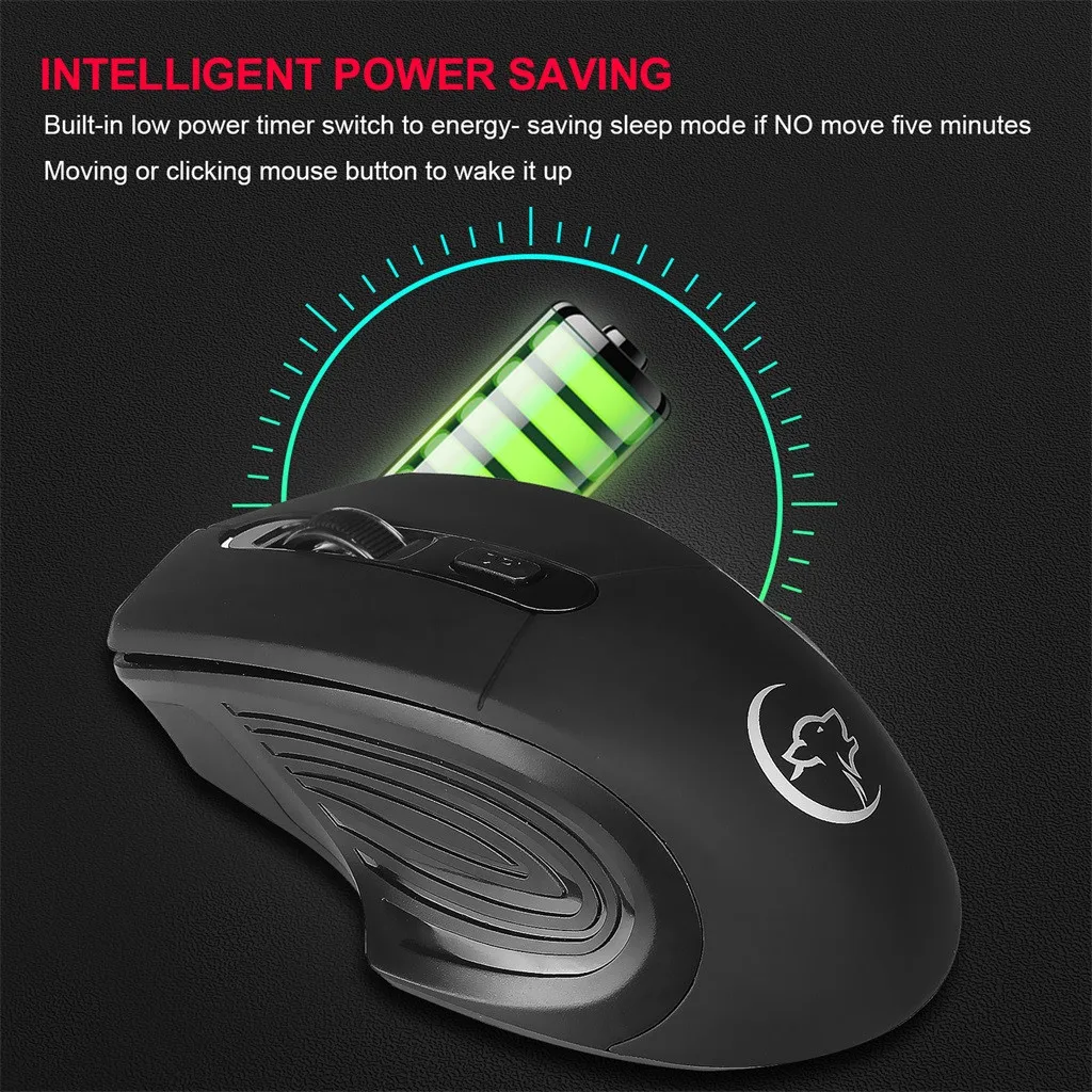2,4 ГГц Беспроводная оптическая USB игровая мышь 2400 dpi перезаряжаемая Бесшумная мышь эргономичная мышь s Raton Inalambrico Ordenador