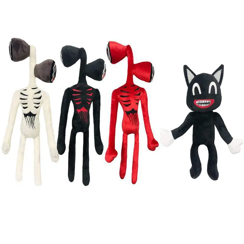 

30/40cm Anime Siren Head Plush Toy Cartoon Sirenhead Stuffed Animals Doll Horror Black Cat Peluches Toys for Kids Christmas Gift