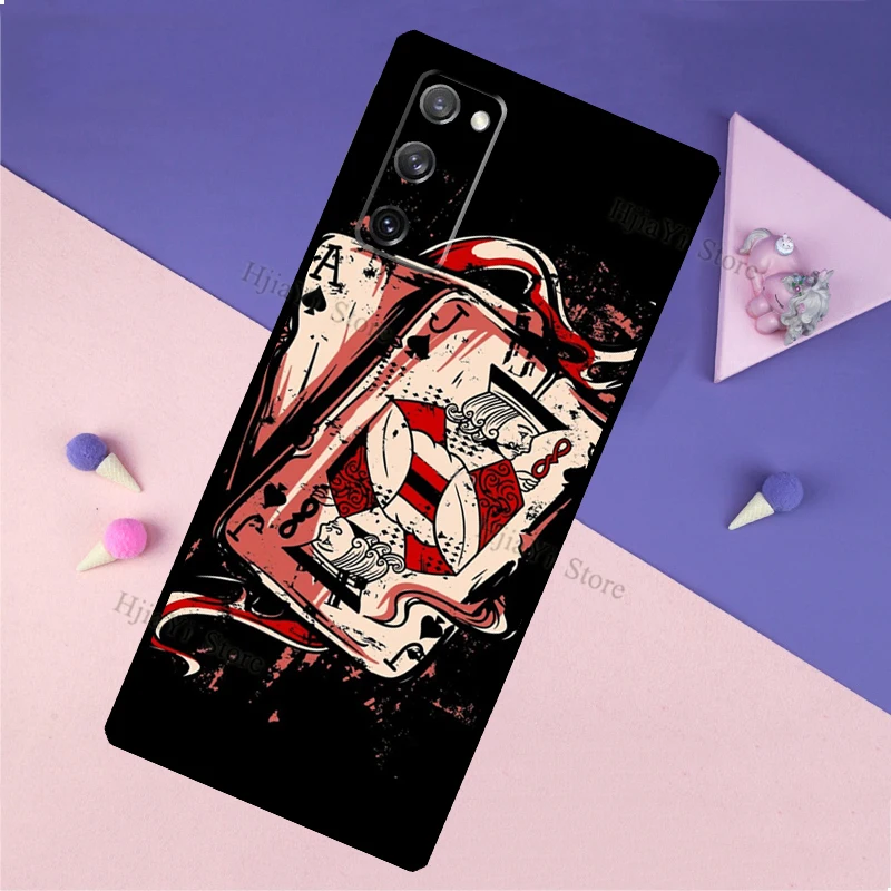 Чехол для телефона Ace of Spades Poker для Samsung Galaxy S21 S20 FE S8 S9 S10 Plus S10e Note 10 20 Ultra.