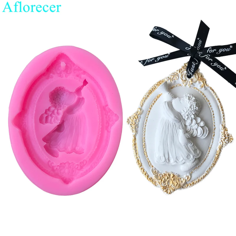 Angle Aromatherapy plaster mould Handmade wax silicone mold material Aroma Gypsum Plaster Silicon Mould For Car Pendant | Дом и сад