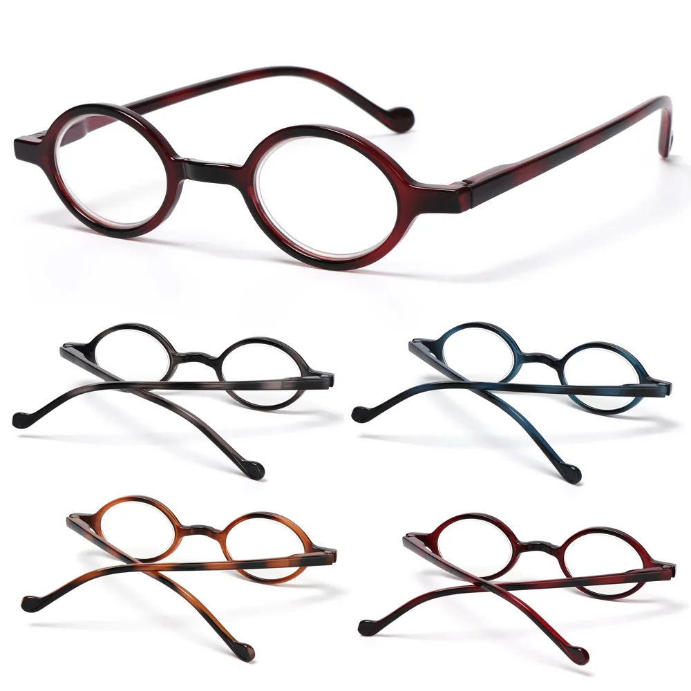 1 шт. круглый Винтаж очки для чтения + 0 ~ 4 Для мужчин женщин светильник Вес с