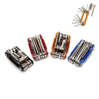 bicycle repair tools hex spoke wrench screwdriver multi tool 10 in 1 kit