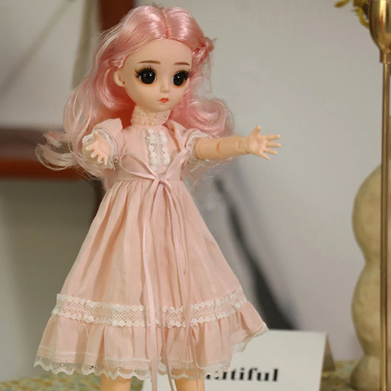 

1/6 Bjd Doll 31CM for Girl 23 Joints DIY Makeup Dolls with Fashion Clothes high quality Gifts for Girl Handmade Beauty Toy