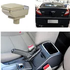 Подлокотник для Chery небесно-голубого цвета, центральный подлокотник с контейнером для хранения и подстаканником, пепельница, украшение с USB-интерфейсом, подлокотник A3 M11