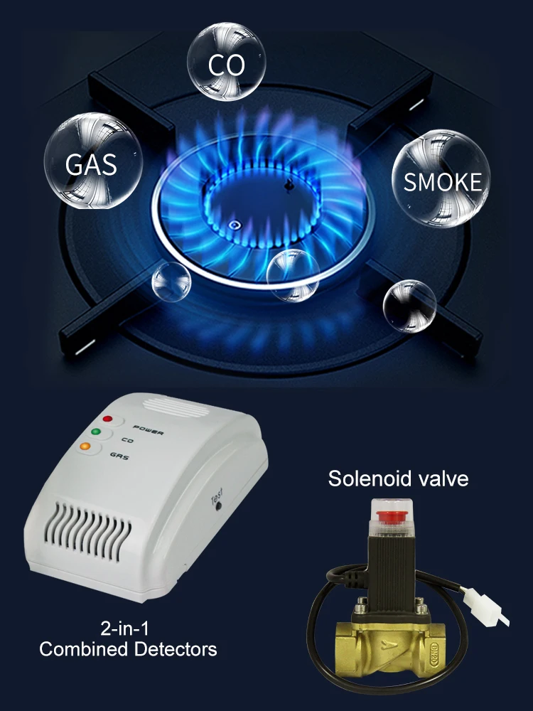 

Датчик утечки горючего газа и монооксида углерода с сигнализацией