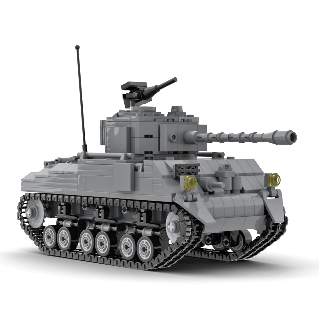 537 шт. DIY Творческий мс Второй мировой войны Военный танк Шермана M4 бак кирпич