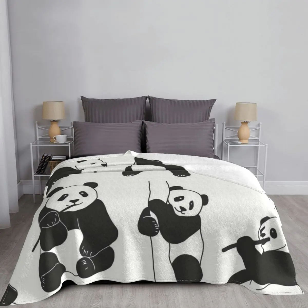 Мягкие дышащие фланелевые одеяла в клетку для спальни | Дом и сад