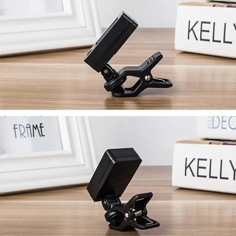 digital clip auf elektrische tuner für gitarre chromatische bass violine ukulele universal tragbare faltbare tuner gitarre zubehör nd free