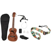 adjustable soft polyester guitar ukulele guitar acoustic bass shoulder strap concert ukulele kits 23 inch 4 string