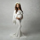 Длинная шаль платья для беременных для фотосессии Макси платье элегантное платье для беременных Одежда для беременных реквизит для фотосъемки