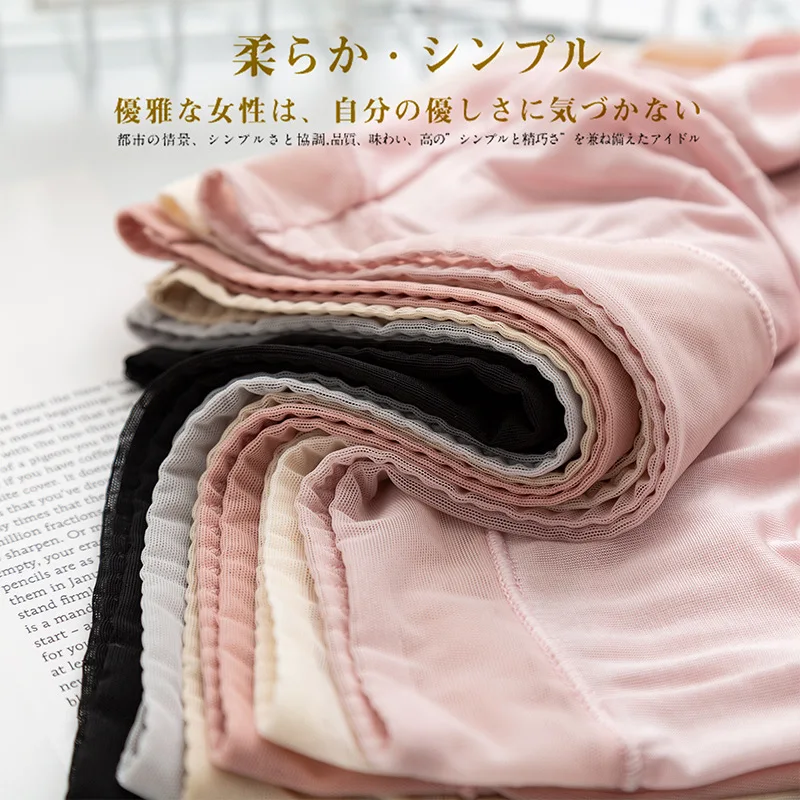 

Women Briefs Mid Waist Underwear 100% Real Silk Underwear Panties Briefs Lace Briefs Comfortable Breathable Silk Unerpants