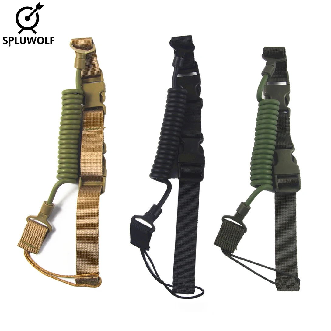 

Tactical Hunting Molle Airsoft Bag Spring Strap Belt Backpack Hand Shooting Pistol Sling Tool