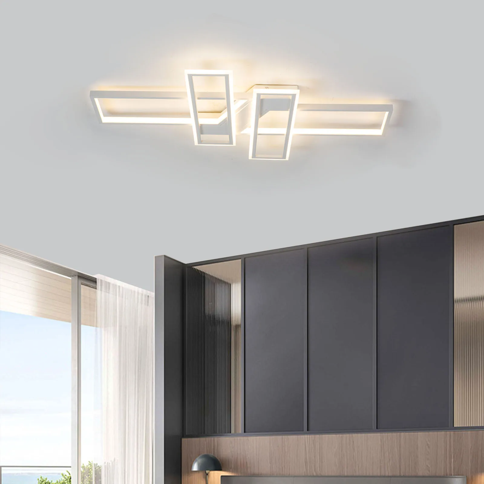 Lámpara led para sala de estar dormitorio casa lámpara moderna araña de techo Led iluminación de la lámpara 85-240V