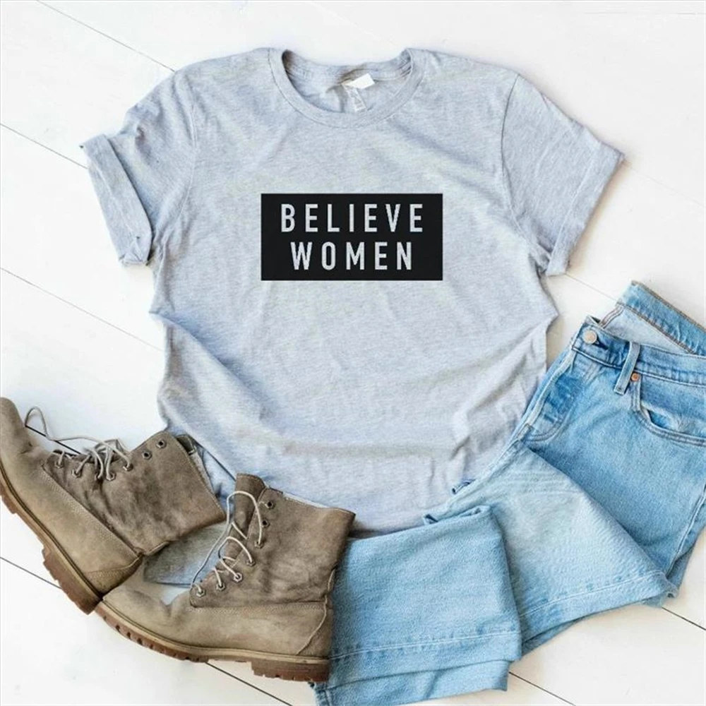 

believe women Print Women tshirt Casual Funny t shirt For Lady Yong Girl Top Tee Hipster