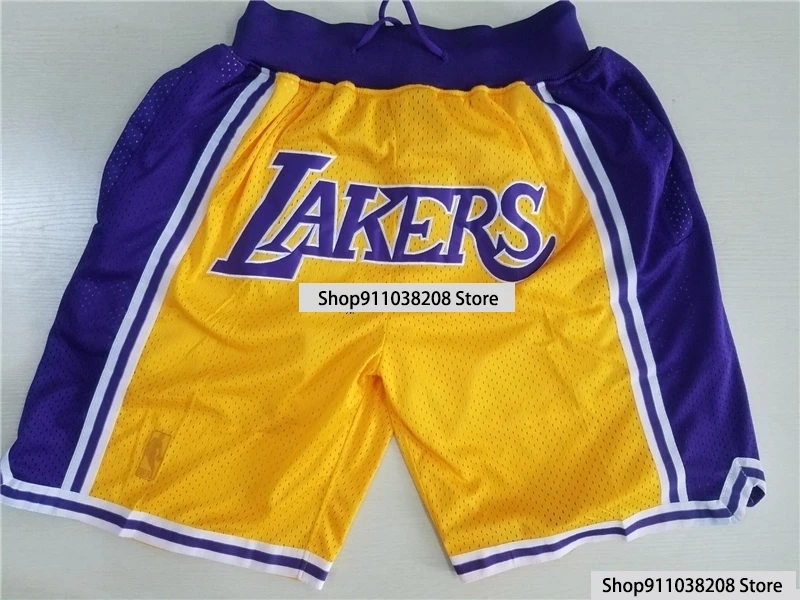 

NBA Men's Los Angeles Lakers #23 Lebron James Basketball Shorts City Authentic Swingman Shorts Men's Jogging Short Pant