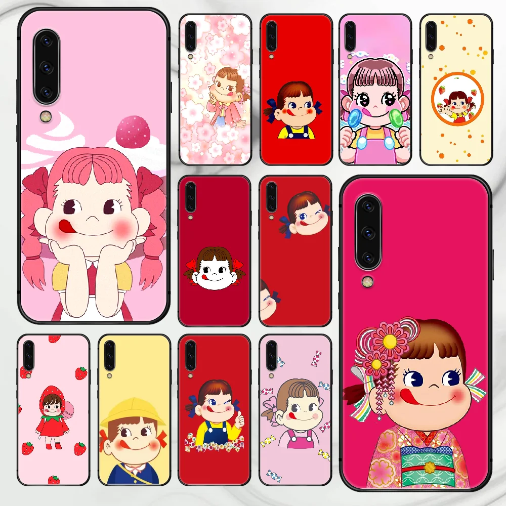 

Cartoon fujiya candy sister Phone Case Cover For Samsung Galaxy A10 A11 A20 E A21 A30 A40 A41 A50 A51 A70 A71 A81 S 4G 5G black