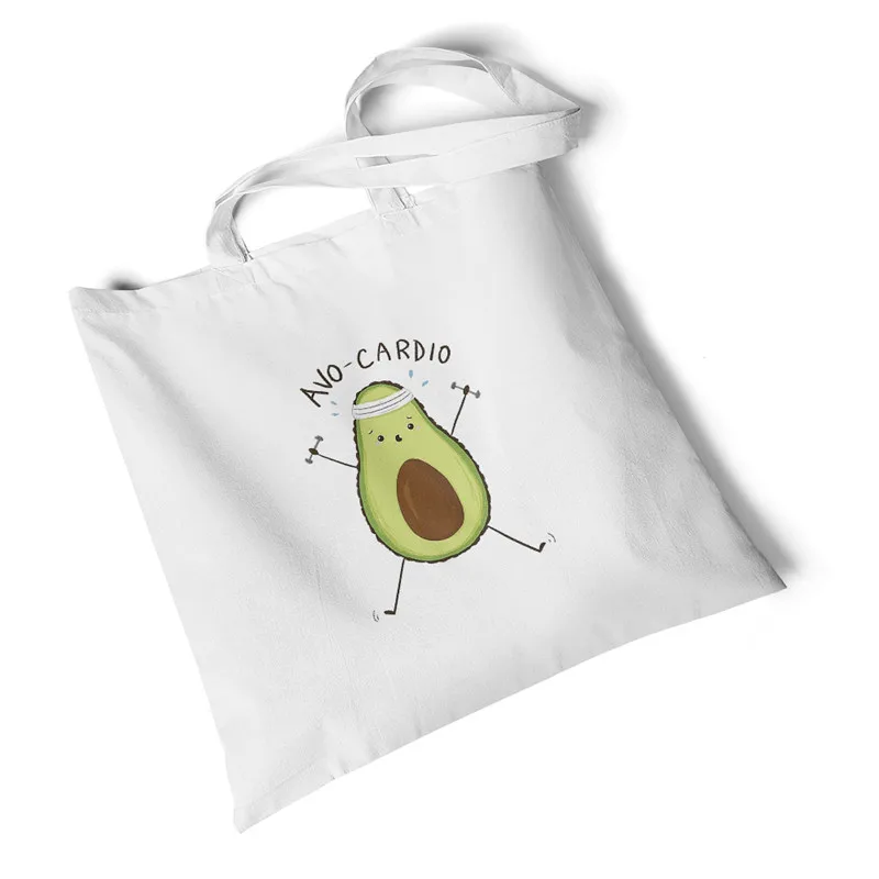 

Сумка холщовая Женская Focal20, с принтом авокадо, большая сумка для покупок